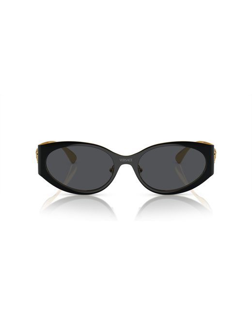 Versace Ve2263 143387 Sunglasses Metal Round Normal in Black  display picture 3