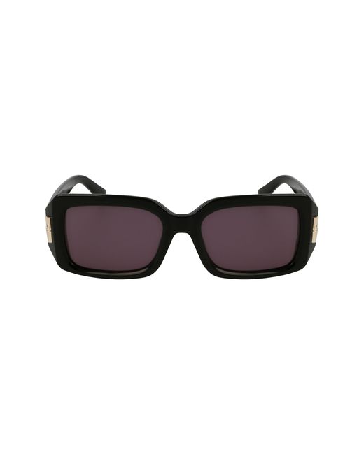 Longchamp Black Lo765S 001 Sunglasses Acetate Squared Normal