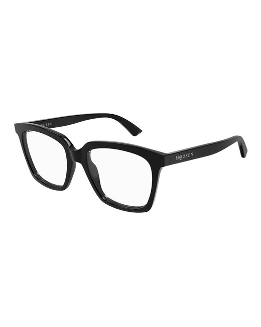McQueen Black Am0513O 001 Optical Frames Acetate Transparent Cat Eye