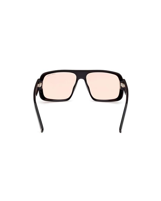 Tom Ford Black Ft1101 Turner 01E Sunglasses Acetate Squared Photochromatic for men