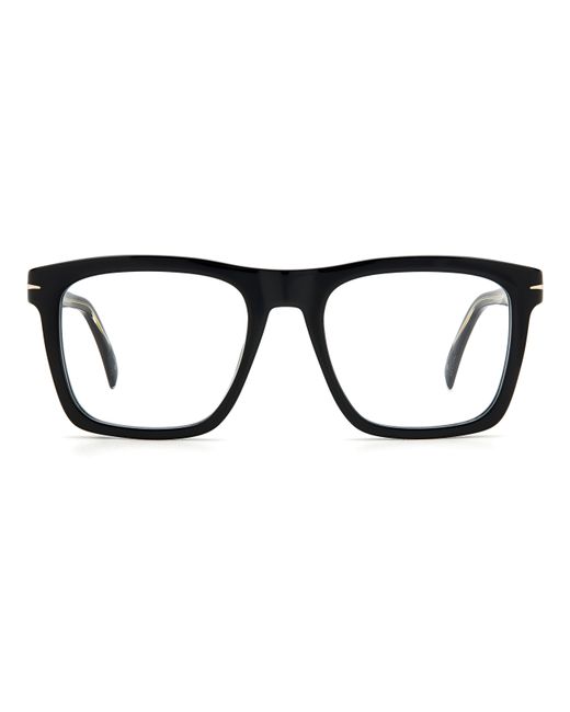 David Beckham Black Db 7020 807 Optical Frames Acetate Squared for men