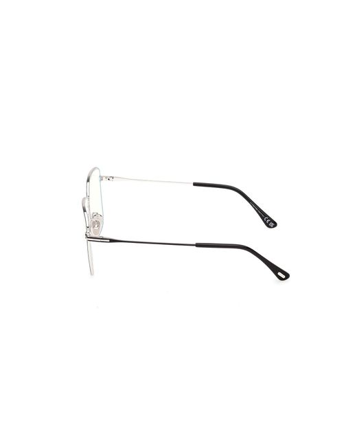 Tom Ford Black Ft6136-B 087 Optical Frames Metal Squared Normal
