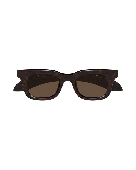 McQueen Black Am0547S 002 Sunglasses Acetate Squared for men