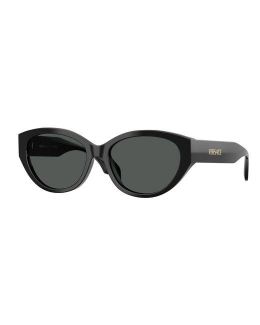 Versace Black Ve4495D Gb1/87 Sunglasses Acetate Round Normal