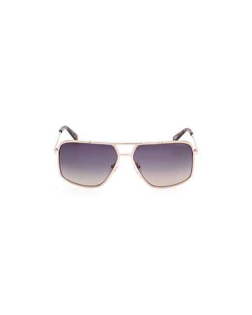 Guess Black Gu00167 32W Sunglasses Metal Squared Normal for men
