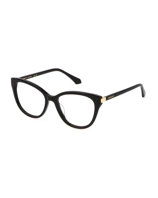 Twinset Black Vtw053 700 Optical Frames Acetate Butterfly