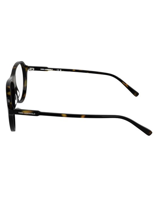 Karl Lagerfeld Black Kl6217 242 Optical Frames Acetate Pilot Normal