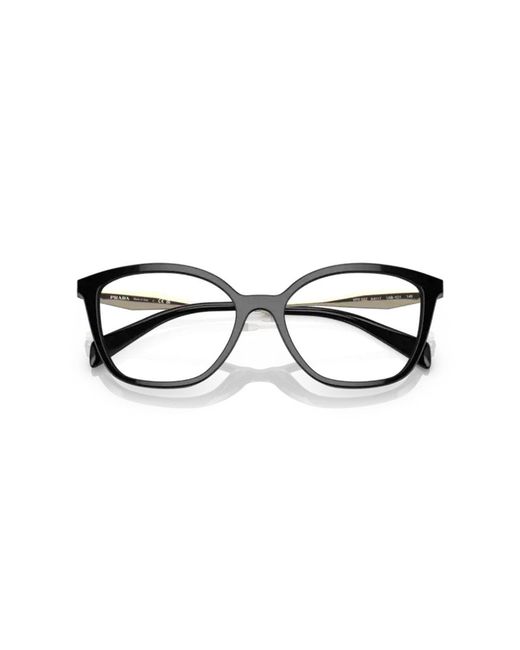 Prada Black Pr 02Zv 1Ab1O1 Optical Frames Acetate Butterfly Normal