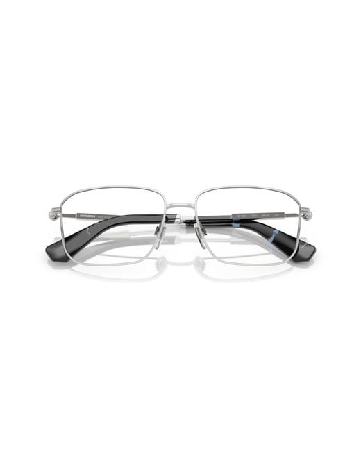 Burberry Black Be1389 1005 Optical Frames Steel Squared Normal for men