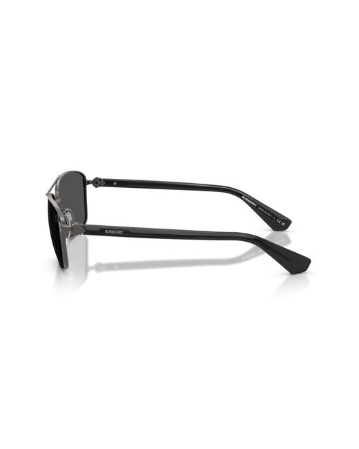 Burberry Black Be3163 131687 Sunglasses Metal Squared Normal for men