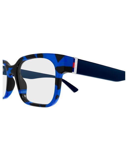 Gucci Black Gg2087O 008 Optical Frames Injected Transparent Squared for men