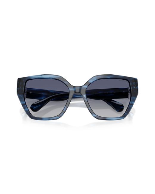 Swarovski Black Sk6044U 10904L Sunglasses Acetate Geometric Normal Shaded