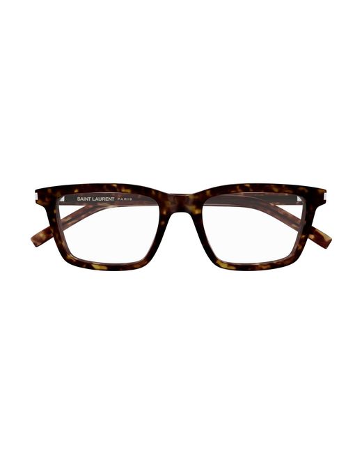 Saint Laurent Black Sl 842 002 Optical Frames Acetate Transparent Squared