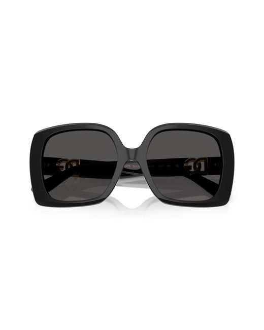 Dolce & Gabbana Black Dg4475 501/87 Sunglasses Acetate Squared Normal