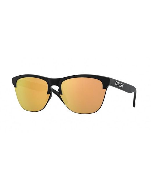 Oakley Black Oo9374 937426 Sunglasses Plastic Round for men