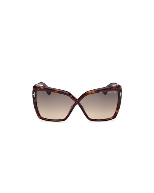 Tom Ford Black Ft1195 Fiore 52B Sunglasses Acetate Butterfly Normal