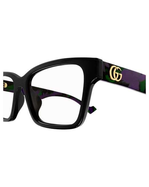 Gucci Black Gg1476Ok 003 Optical Frames Acetate Transparent Squared