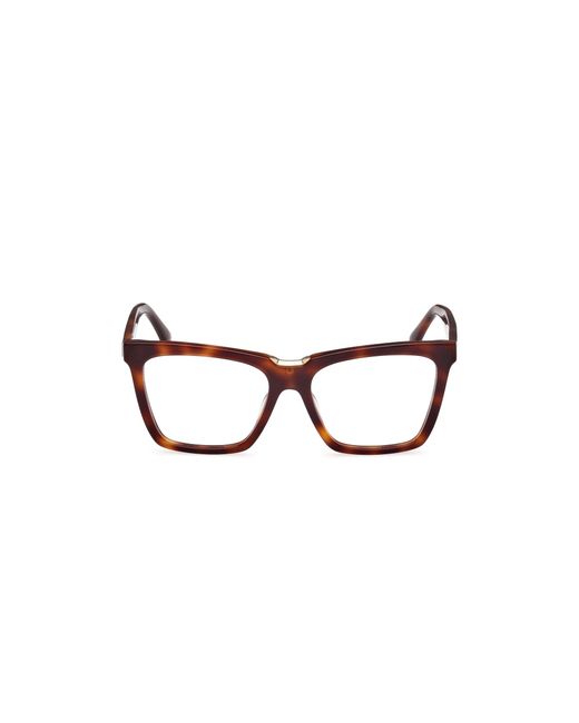 Max Mara Black Mm5111 052 Optical Frames Acetate Squared Normal