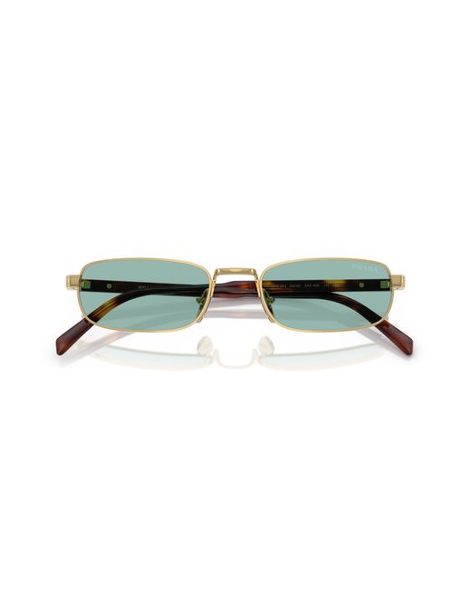 Prada Black Pr B54S 5Ak40K Sunglasses Metal Squared Normal for men