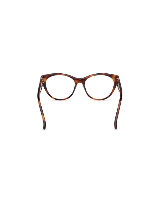 Max Mara Black Mm5205 052 Optical Frames Acetate Round Normal