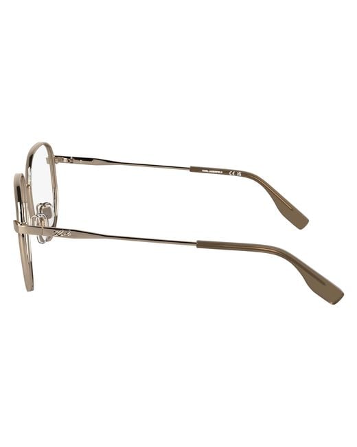 Karl Lagerfeld Black Kl361 770 Optical Frames Metal Pilot Normal