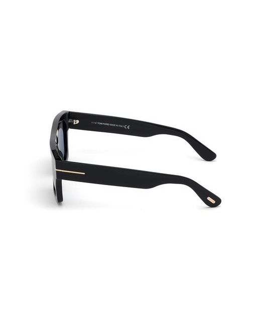 Tom Ford Black Ft0711 Fausto 01A Sunglasses Acetate Squared Normal for men