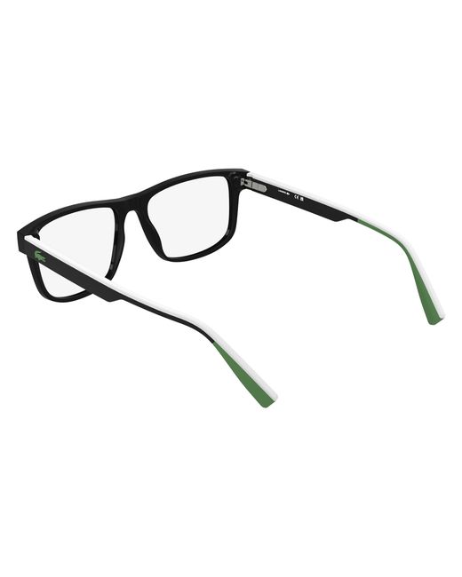 Lacoste Black L4011 001 Optical Frames Bio-Injected Squared Normal for men