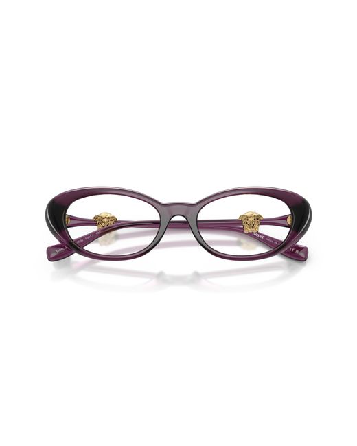 Versace Black Ve3381U 5536 Optical Frames Injected Round Normal