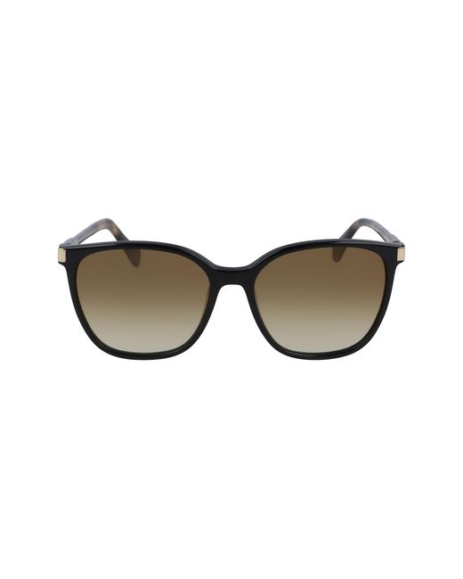 Longchamp Black Lo612S 010 Sunglasses Acetate Squared Normal Photochromatic