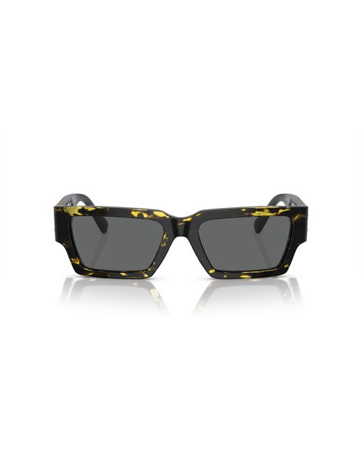 Versace Black Ve4459 542887 Sunglasses Acetate Squared Normal