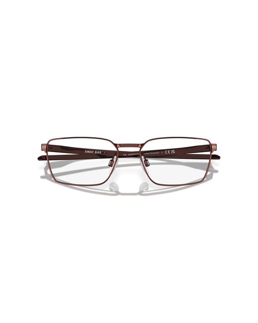 Oakley Black Ox5078 Sway Bar 507803 Optical Frames Titanium Squared Normal for men