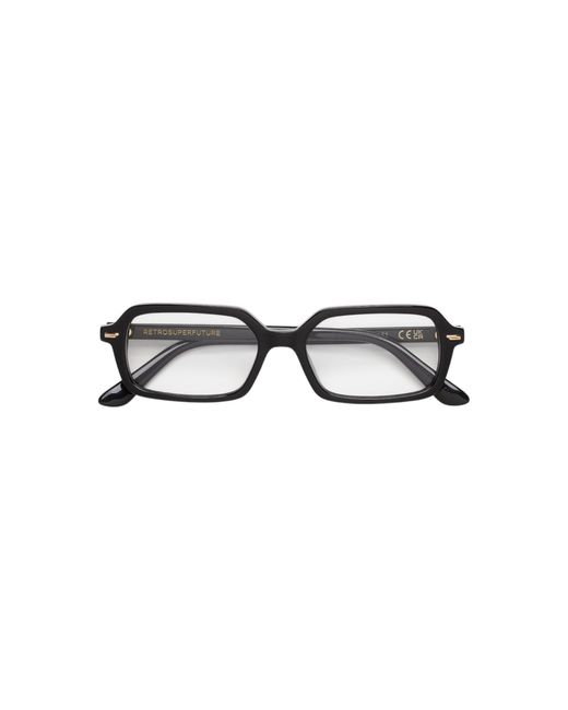 Retrosuperfuture Black Ww6 Numero 151 Optical Frames Acetate Squared