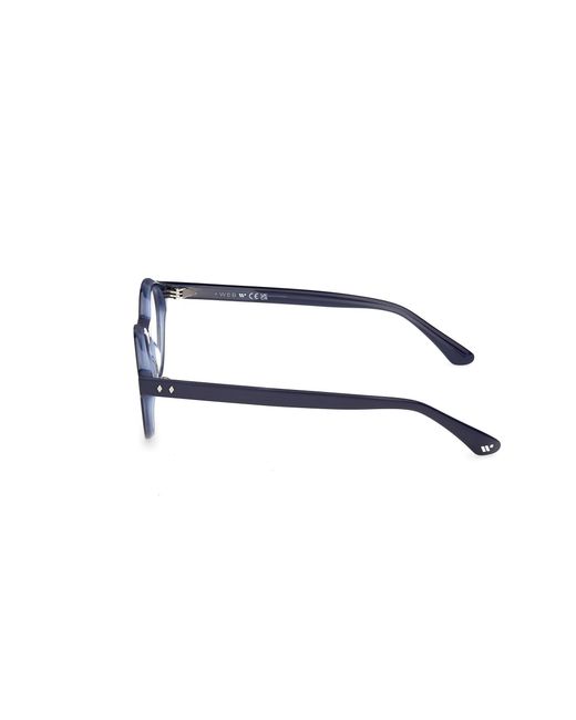 Web Black We5472 092 Optical Frames Acetate Round Normal for men