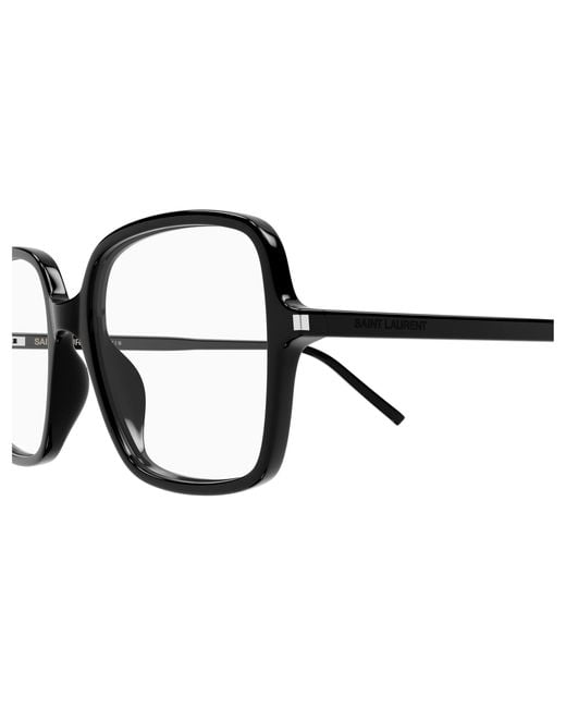 Saint Laurent Black Sl 892 001 Optical Frames Acetate Transparent Squared