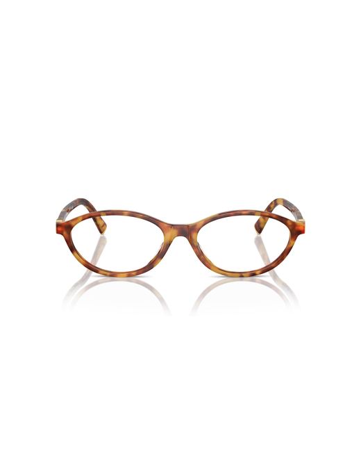 Miu Miu Black Mu 09Xv 4Bw1O1 Optical Frames Acetate Transparent Round Normal