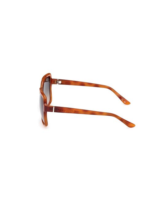 Guess Black Gu00157 53P Sunglasses Injected Squared Normal