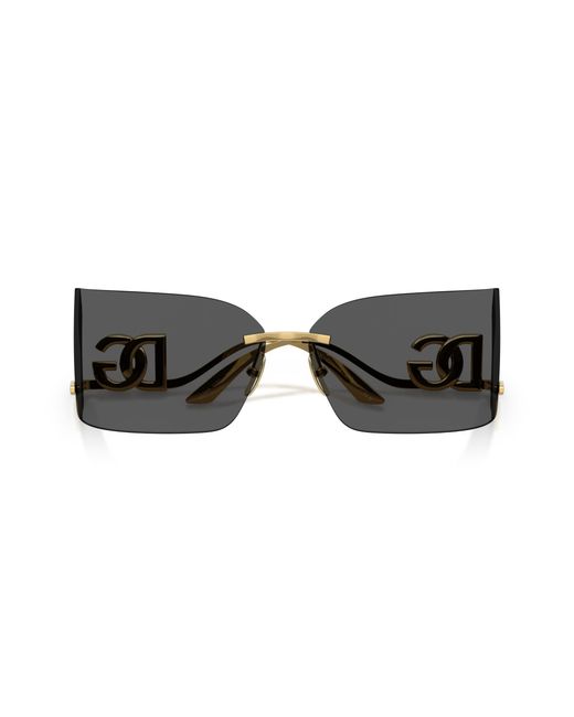 Dolce & Gabbana Black Dg2319 02/87 Sunglasses Metal Squared Normal