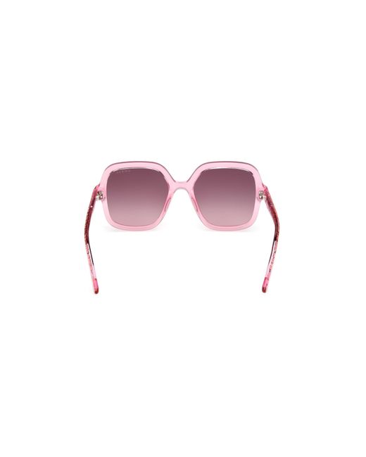 Guess Black Gu00230 75T Sunglasses Injected Bordeaux Squared Normal