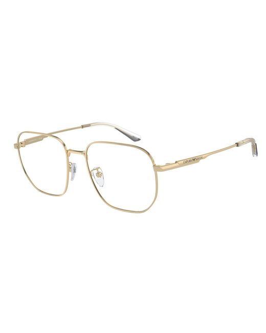 Emporio Armani Black Ea1159D 3013 Optical Frames Metal Transparent Pilot Normal for men