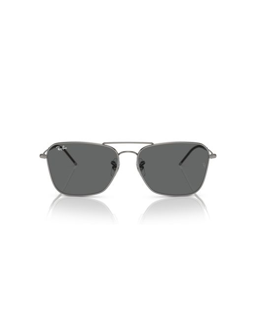 Ray-Ban Black Rbr0102s Caravan Reverse Square Sunglasses