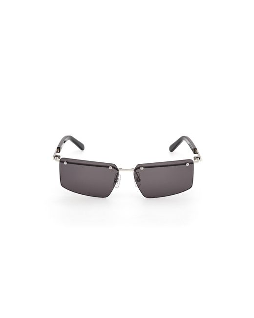Gcds Black Gd0061 16A Sunglasses Metal Smoke Squared Normal