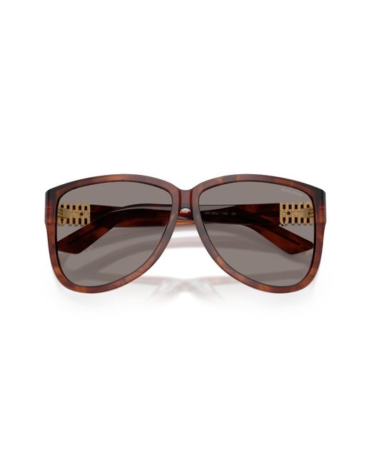 Miu Miu Black Mu A08S 26E80Q Sunglasses Acetate Pilot Normal