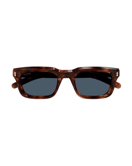 Gucci Black Gg1524S 002 Sunglasses Acetate Squared for men