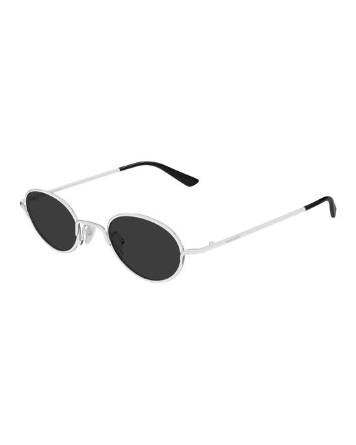 McQueen Black Am0562S 001 Sunglasses Metal Round