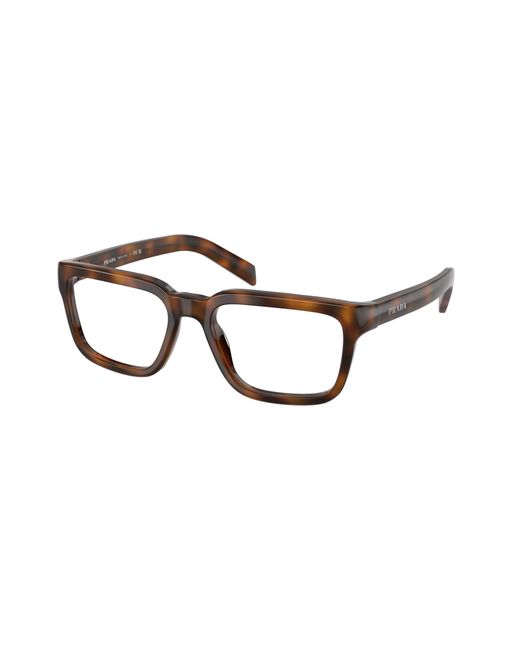 Prada Black Pr D04V 20D1O1 Optical Frames Acetate Transparent Pillow Normal