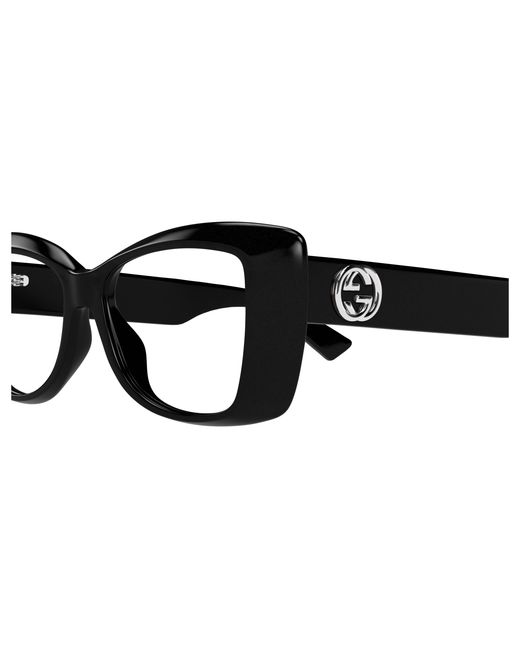Gucci Black Gg1697O 003 Optical Frames Acetate Transparent Squared