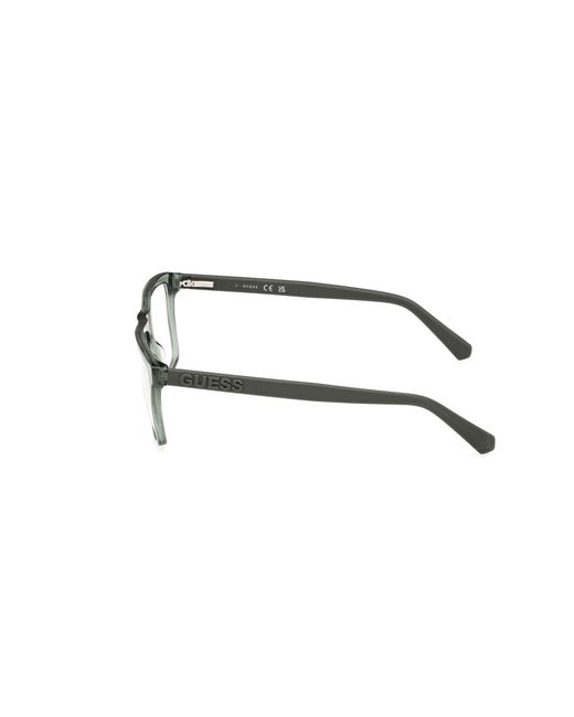 Guess Black Gu50186 093 Optical Frames Acetate Squared Normal for men