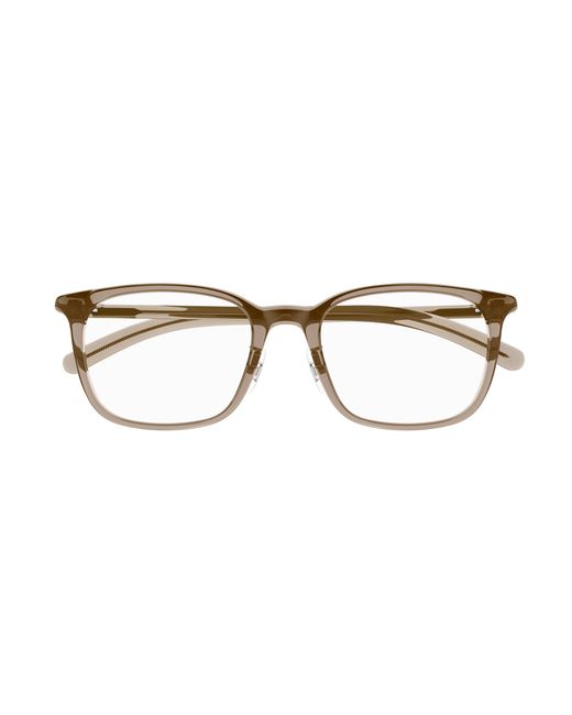 Montblanc Black Mb0418Oj 004 Optical Frames Transparent Squared for men