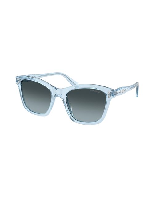 Swarovski Black Sk6063 1078V1 Sunglasses Acetate Squared Normal Nuanced