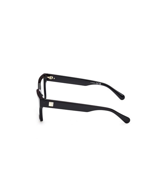 MAX&Co. Black Mo5179 001 Optical Frames Acetate Squared Normal